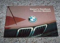 1985 BMW 528i, 535i, 524td Owner's Manual
