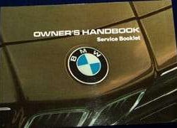 1985 BMW 635CSi Owner's Manual