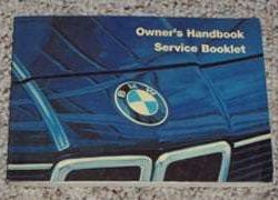 1985 BMW 735i Owner's Manual