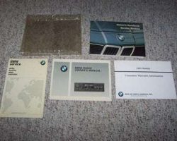 1985 BMW 735i Owner's Manual Set