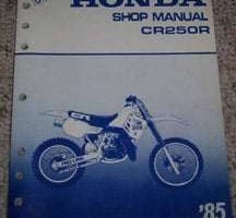 1985 Honda CR250R Motorcycle Shop Service Manual