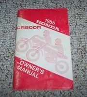 1985 Honda CR500R Motorcycle Owner's Manual