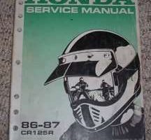 1987 Honda CR125R Motorcycle Shop Service Manual