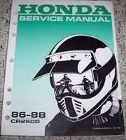 1987 Honda CR250R Motorcycle Shop Service Manual