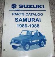 1986 Suzuki Samurai Parts Catalog