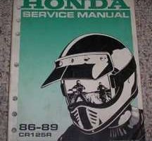 1986 Honda CR125R Motorcycle Shop Service Manual