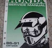 1987 Honda CR125R Motorcycle Shop Service Manual