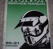 1988 Honda CR250R Motorcycle Shop Service Manual