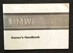 1986 BMW 325i, 325is, 325 Convertible Owner's Manual