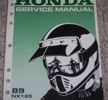 1989 Honda NX125 Motorcycle Service Manual