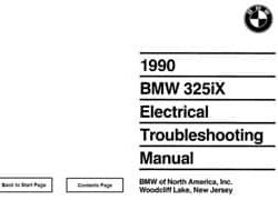 1990 BMW 325iX Electrical Troubleshooting Manual