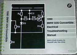 1990 BMW 325i Convertible Electrical Troubleshooting Manual