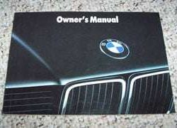 1990 BMW 735i, 735iL, 750iL Owner's Manual