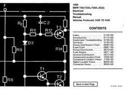 1990 BMW 735i, 735iL & 750iL Electrical Troubleshooting Manual