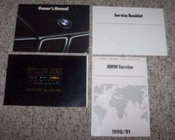 1990 BMW 735i, 735iL, 750iL Owner Operator User Guide Manual Set