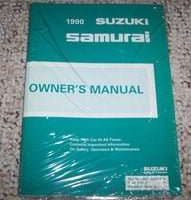 1990 Suzuki Samurai Owner's Manual