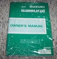 1991 Suzuki Samurai Owner's Manual