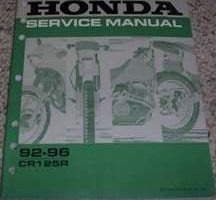 1995 Honda CR125R Motorcycle Shop Service Manual