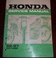 1993 Honda CR125R Motorcycle Service Manual