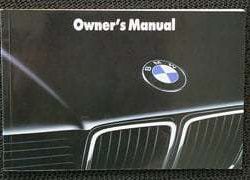 1992 BMW 735i, 735iL & 750iL Owner's Manual