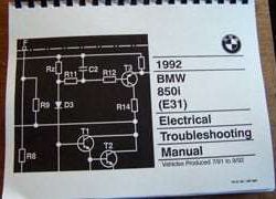 1992 BMW 850i Electrical Troubleshooting Manual