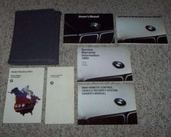 1993 BMW 740i, 740iL & 750iL Owner's Manual Set