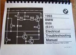 1993 BMW 850i Electrical Troubleshooting Manual