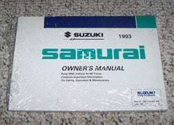 1993 Suzuki Samurai Owner's Manual