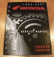 1996 Honda CR80R, CR80RB, CR85R & CR85RB Motorcycle Service Manual