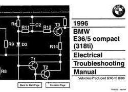 1996 BMW 318ti Electrical Troubleshooting Manual