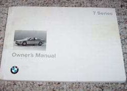 1996 BMW 740i, 740iL, 750iL Owner's Manual