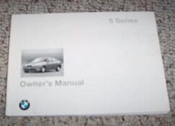 1997 BMW 528i, 540i Owner's Manual