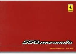 1997 Ferrari 550 Maranello Owner's Manual