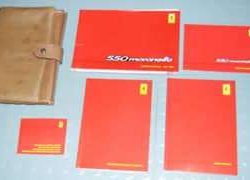 1998 Ferrari 550 Maranello Owner's Manual Set