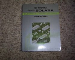 1999 Toyota Camry Solara Electrical Wiring Diagram Manual