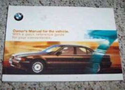 1999 BMW 740i, 740iL, 750iL Owner's Manual