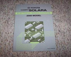 2000 Toyota Camry Solara Electrical Wiring Diagram Manual