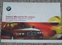 2001 BMW 320i, 325i, 325xi, 330i, 330xi Owner's Manual