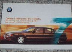 2000 BMW 740i, 740iL & 750iL Owner's Manual
