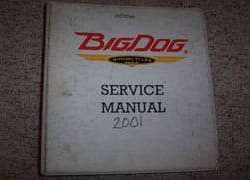 2001 Big Dog Motorcycle Bulldog Models Service Manual Binder