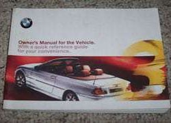 2001 BMW 325Ci & 330Ci Convertible Owner's Manual