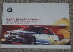 2001 BMW 325Ci & 330Ci Coupe Owner's Manual