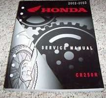 2003 Honda CR250R Motorcycle Shop Service Repair Manual