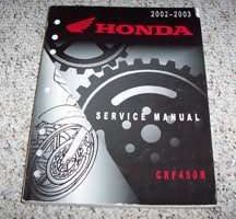 2003 Honda CRF450R Motorcycle Service Manual