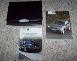 2002 BMW 745i, 745iL Owner's Manual Set