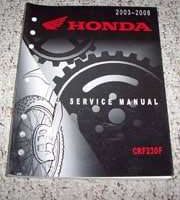 2003 Honda CRF230F Motorcycle Service Manual