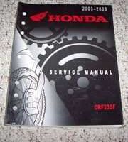 2004 Honda CRF230F Motorcycle Service Manual