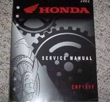 2003 Honda CRF150F Motorcycle Service Manual