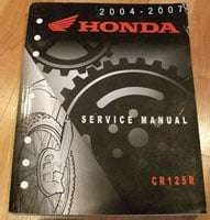 2004 Honda CR125R Motorcycle Service Manual
