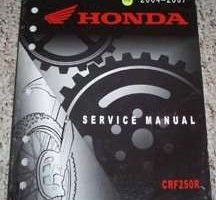 2005 Honda CRF250R Motorcycle Service Manual
